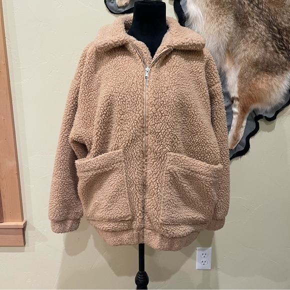 I. AM. GIA. Pixie Teddy Coat Bomber Jacket‎ - Picture 1 of 8